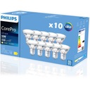 10x GU10 LED ŽIAROVKA 4,9W = 50W 3000K Teplá biela 120° 550lm PHILIPS