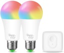 2x SMART WI-FI BLUETOOTH E27 RGB 9W ŽIAROVKA