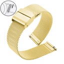 20 mm náramok z oceľovej siete GOLD MOSS MESH