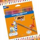 BIC KIDS EVOLUTION STRIPES BEZDREVENÉ CERUŽKOVÉ PASTELKY 24 FARIEB PRE DETI