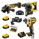 DEWALT BEZKÚHLÍKOVÁ KOMBO SADA 3ks 18V 3x5,0Ah