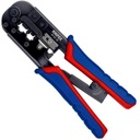 Krimpovacie kliešte na káblové zástrčky krútenej dvojlinky RJ11 RJ12 RJ45 Western Knipex