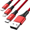 USB NABÍJACÍ KÁBEL UNITEK 3-V-1 (C4049RD)