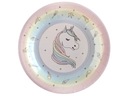 Narodeninové taniere Pastel Unicorn 23 cm 10 ks