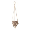 MACRAME NA KVETINÁČ Z BAVLNENEJ LINKY V 75cm