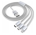 KÁBEL 3v1 MICRO USB USB-C IPHONE LIGHTNING TYP-C