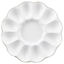 Florina Klasický tanier na vajíčka, biely porcelán