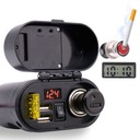 NABÍJAČKA DO AUTO ZÁSUVKY 2x USB VOLTMETER