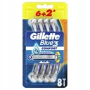 GILLETTE BLUE3 holiaci strojček 6+2