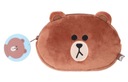 Line Friends Brown plyšový peračník pre dievčatá