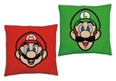 OZDOBNÝ VANKÚŠEK SUPER MARIO BROS 40x40cm JASIEK DO VOZU DO ŠKOLSKEJ ŠKOLKY