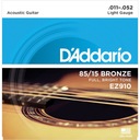 Struny pre akustickú gitaru D'Addario 11-52 EZ910