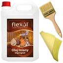 Ľanový olej Flexol, prírodná impregnácia dreva, 5 l + kefa + handrička