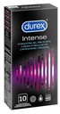 Durex Intense Ribbed kondómy so stimulačným gélom, 10 kusov