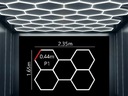 LED svietidlo HEXAGON P1 5HEX 235x161 Honeycomb Dielňa Garáž Obývačka ALU