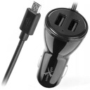 NABÍJAČKA DO AUTO 4A 2 X USB + MIKRO USB KÁBEL