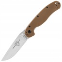 Nôž Ontario RAT II Folder Coyote Brown