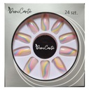 Deni Carte Tipy na umelé nechty Coffin Swirl Pastel 24 kusov + lepidlo 2g