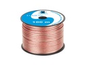 Reproduktorový kábel 100m 2x0,50mm CCA rolka Cabletech