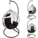 Záhradné závesné kreslo JAJO Grey Cocoon Swing