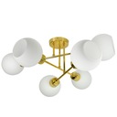 Závesná lampa Luster Plafon Gold Balls White Mat