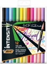 BIC Dual Tip Pastel 12k BRUSH obojstranné popisovače