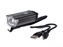 BICYKLOVÁ LAMPA PREDNÁ ALU 3 WATT USB 200 LM VÝKONNÁ