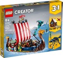 LEGO 31132 CREATOR Vikingská loď a Midgardský had