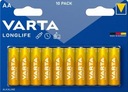 VARTA LONGLIFE BATTERY AA LR6 R6 alkalická