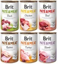 BRIT PATE & MEAT ZMES CHUTÍ KRMIVO PRE PSY 6x400g