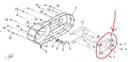 DISK PLATE PRAVÝ KRYT Quad Linhai 500cc OEM!