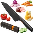 Ázijský nôž Santoku 17cm Fiskars + brúska