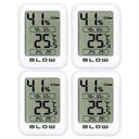 4X METEOROLOGICKÁ STANICA TEPLOMETER IZBOVÝ HYGROMETER MINI MAGNET SADA