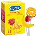 DUREX FRUITY FUN jahoda banán pomaranč 18 ks.