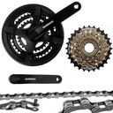 SHIMANO SET kľuka 48T voľnobežka 3X6 reťaz