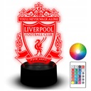 Soška LED Night Light RGB 3D gravírovanie pre futbalového fanúšika Liverpoolu