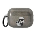 Karl Lagerfeld Glitter NFT Karl & Choupette – puzdro AirPods Pro 2 (čierne)