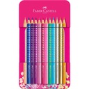 Ceruzky Faber-Castell Sparkle v kovovom obale, 12 farieb