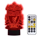 NOČNÁ LAMPA 3D LED FC LIVERPOOL GUĽA USB DIAĽK