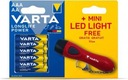 Batérie Varta Longlife Power 4xLR6 + 4xLR03 + LED baterka