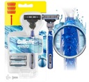 GILLETTE MACH3 AQUA GRIP MACHINE rukoväť + 3 nože