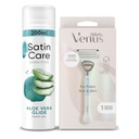 Holiaci strojček na oblasť bikín Venus Satin Care + Sensitive Gel 200 ml