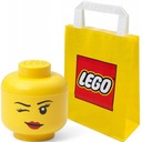 LEGO CONTAINER MINI HEAD GIRL EYE 11,5 CM 0,36 L + TAŠKA