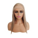 ČIPKOVÁ PREDNÁ Blond parochňa krátka stredná 40/55/80cm + čiapka ZDARMA