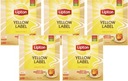 Sada 5x čaj Lipton Yellow Label 100ks x 2g