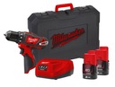 MILWAUKEE M12 BDD-302C vŕtačka/skrutkovač 2x3,0Ah