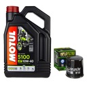 MOTUL 5100 4T 10W40 4L JASO MA2 + filter hf303