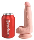 DILDO 3D UMELÝ PENIS S PRÍSAVKOU 17,8 cm King