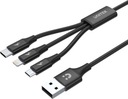 Unitek USB-A USB-C microUSB Lightning kábel