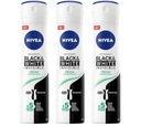 NIVEA Black&White Invisible Fresh sprej 3x150ml